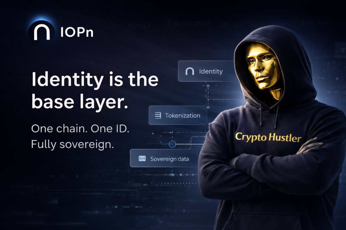 A lot of projects talk about AI, RWA, and blockchain. Few actually start  with people. IOPn puts identity, data control, and access into the system  design, not the pitch. That said, independence