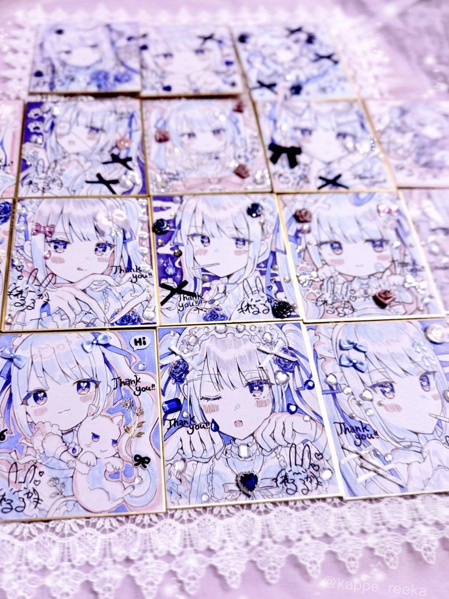 シンデレラちゃんぬいセットのデコミニ色紙できたよー！！少しチラ見せ