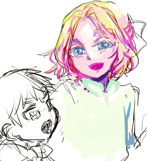 000take0's tweet photo. 姫仏兄ちゃんは、書きたくなる…！無闇にキラキラさせたい。
しかしそもそも兄ちゃんの髪型が安定しない…どこからウェーブするかとかどの位うねるかとか！ https://t.co/rzil1EjJj8