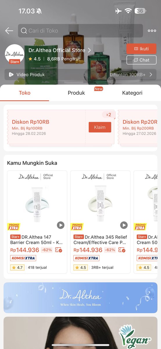 JiraSelling's tweet image. Di shopee itu kalo dr althea under 250k boleh untuk dicurigai.

Ini akun fake dr althea ya!
Harganya ga masuk akal pikiran wkwkw, ini dia bikin seolah-olah toko official padahal KW dan udah banyak yang ketipu.

Please be a smart buyer ya guys!

Link tokonya biar bisa kalian…