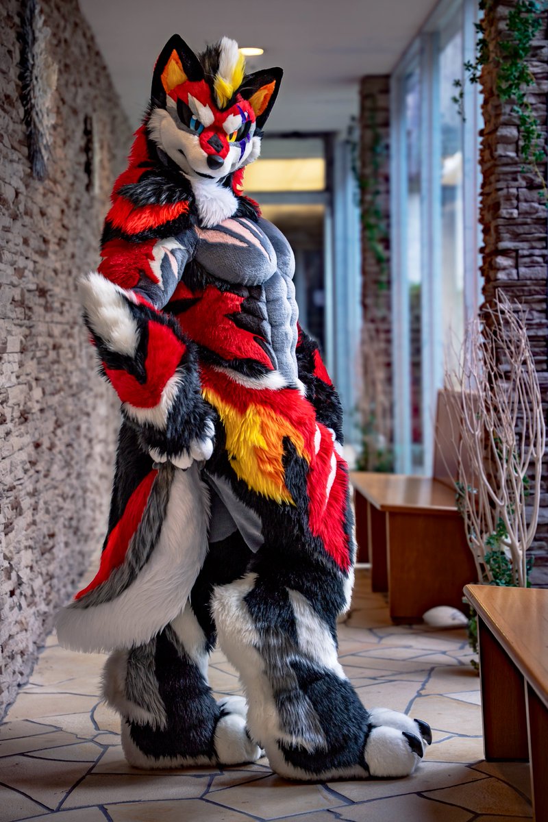 本日JMoF2026クリコンにて
【アクシス(Axis)】がデビューしました！！

フル自作です！
ムキムキの筋肉が自慢✨💪

炎を操る歴戦のプロヒーローで、
ルクスの兄です✨

アクシスとルクスをどうぞよろしくお願いします😉✨

📸<a href="/LycaonRider/">アキト→JMoF</a>