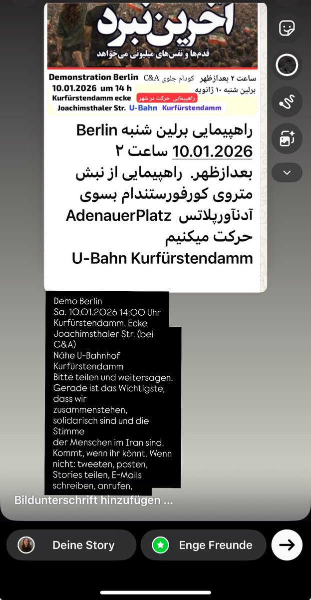 Reyhanehmt's tweet image. راهپیمایی امروز در برلین 
لطفا #رییتوییت کنید 
#DigitalBlackoutIran 
#اين_آخرين_نبرده_پهلوى_برميگرده