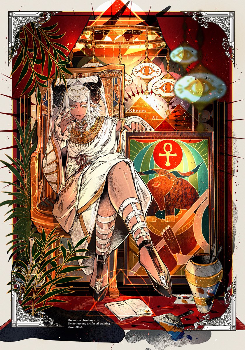 conti0666's tweet image. 『創造するもの』
#oc #illustration