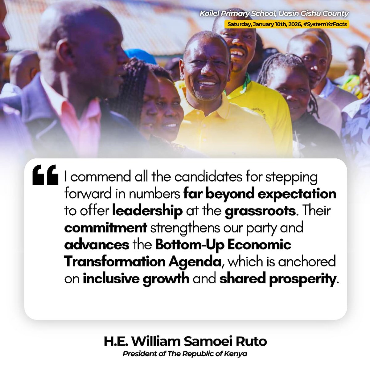 bianca_airis's tweet photo. The voice of the people matters. BETA driving grassroots elections.
President Ruto appreciates members who have turned out to vote and exercise their democratic right of electing party officials of their choice.
#UDAGrassrootsElections
BETA https://t.co/xBaWaFTPP9