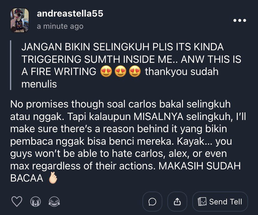 andreastella55's tweet photo. kalo misalnya MISALNYA hajjsjaja beneran. sakit hati juga aku, kasian mas alex 🙂❤️ https://t.co/wl8FwahsMT