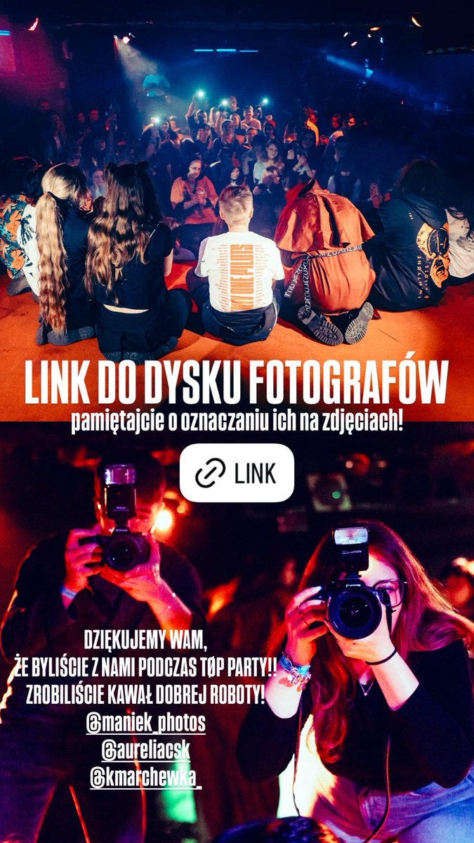 toppartypl's tweet image. LINK DO DYSKU FOTOGRAFÓW: 
drive.google.com/drive/folders/…
‼️wykorzystując ich zdjęcia pamiętajcie o oznaczaniu ich ‼️ 

#topparty #toppartypl