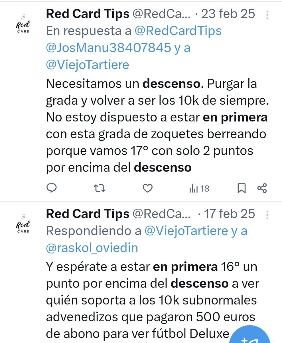 RedCardTips's tweet image. Hace un año ya se aviso de lo que iba a pasar. En necesario un descenso o 2, purgar y construir la grada desde 0 otra vez. Con esta aficion de enfermos mentales no se puede salir de casa