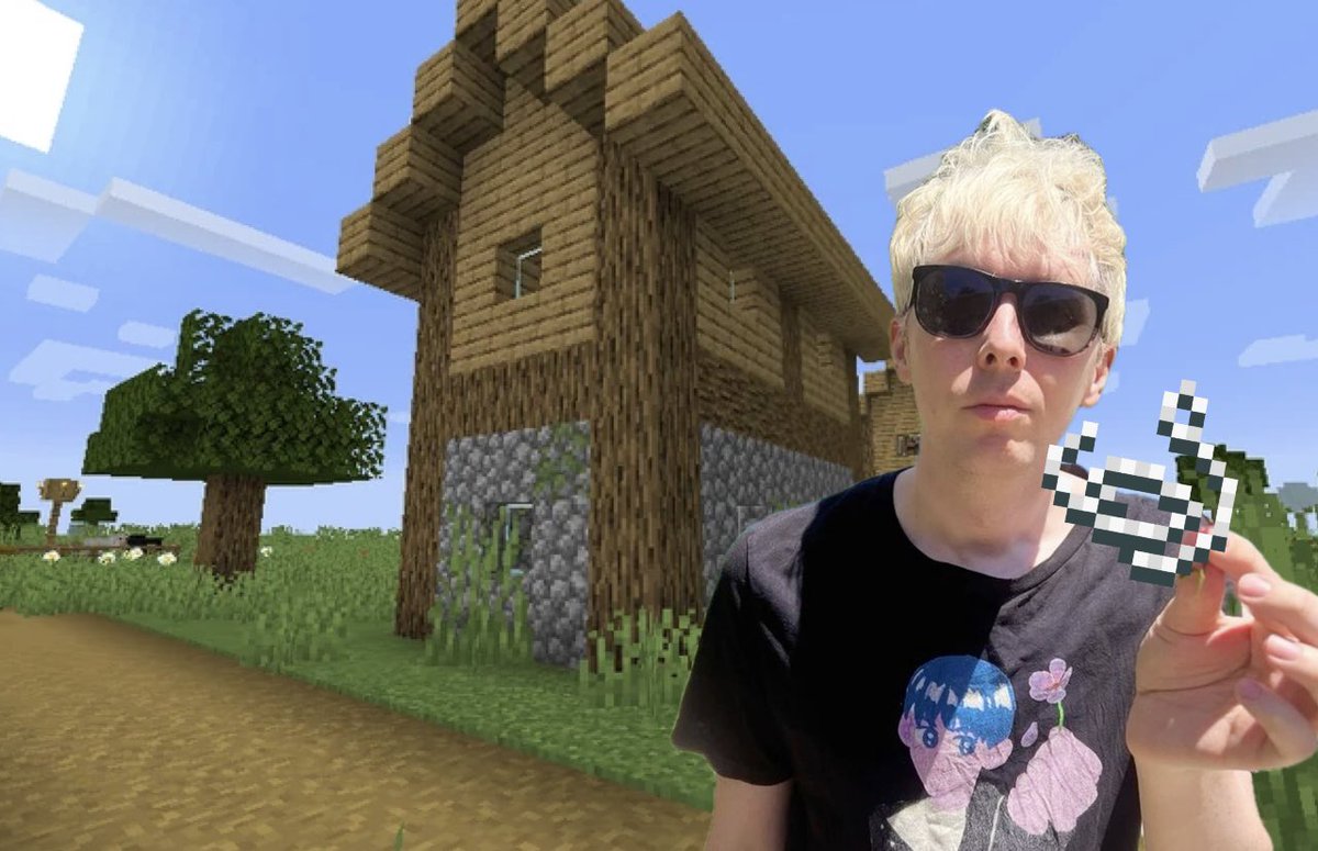 littlephreak's tweet image. phil lester if he was helping you craft a bow: so here’s the string