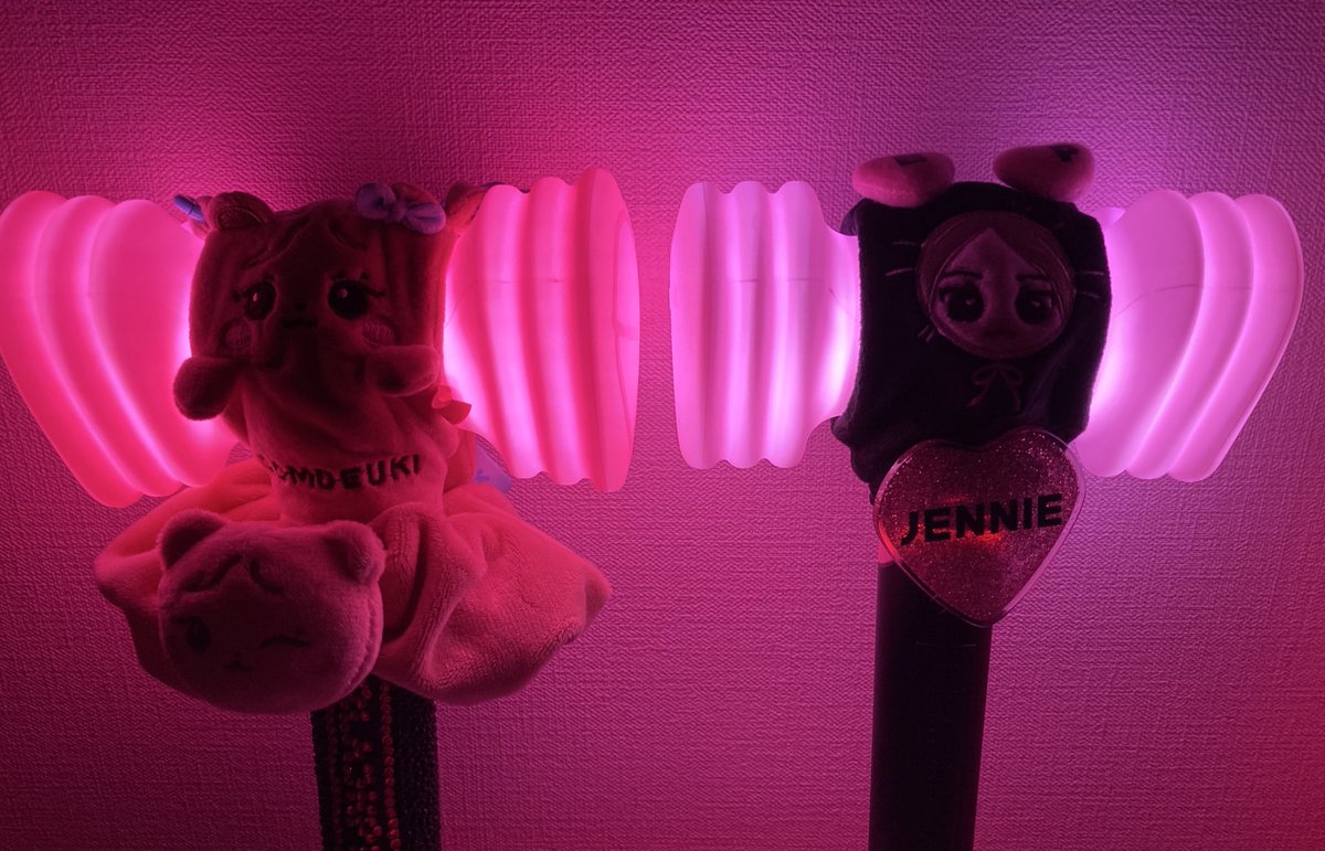 BLACKPINKペンライト比較です！ 左 新しいSpecial Edition 右 ver2