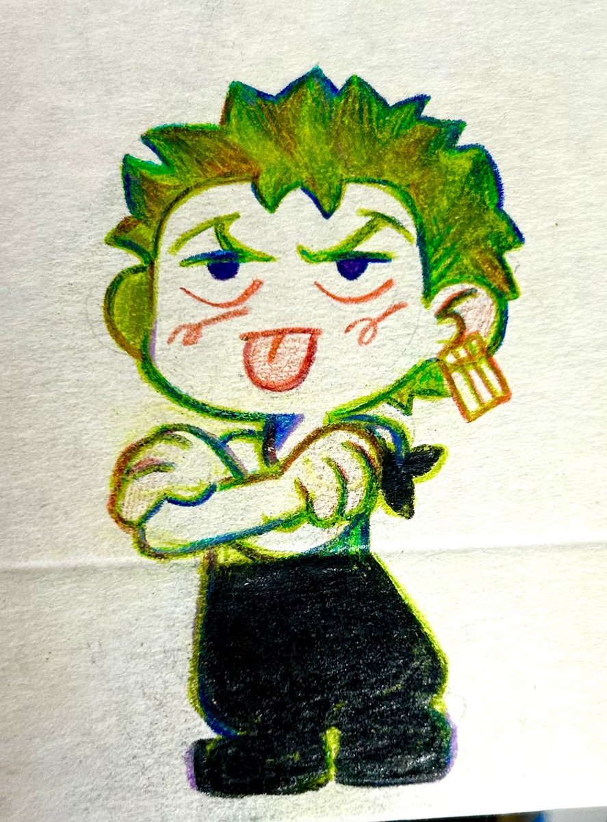 Just in case, I drew the earring later☺️