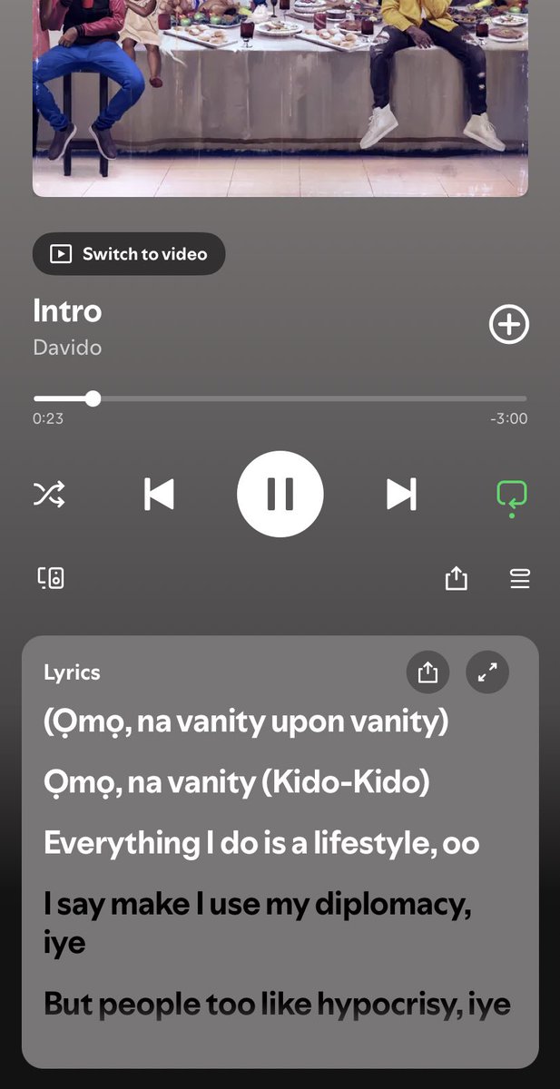 God bless you <a href="/davido/">Davido</a> for this masterpiece. 🔥 abeg make una go help me jam this music like this.