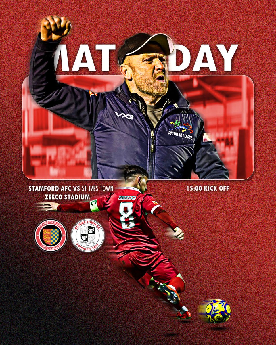 𝐌𝐀𝐓𝐂𝐇𝐃𝐀𝐘

It's Matchday today at the Zeeco and it's GAME ON!

St Ives are in town for a massive game for the Dannies who need as many of you there behind them as possible!

15:00 kick off, new faces in the squad, nowhere else to be this afternoon!

#BackTheDannies