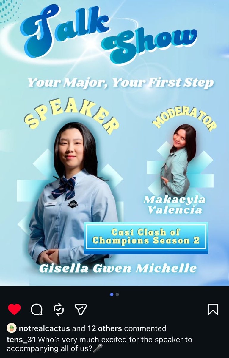 azzstoree's tweet photo. Finally gwen jadi speaker 😎🩵 https://t.co/tmKOiXzuQf