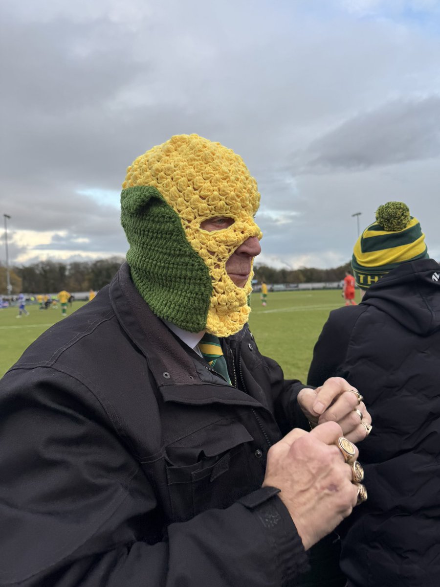 Mixed feelings today, first time without Brad Cooke but after the hell of watching U10’s with 9am kick off on a frosty pitch il give <a href="/RuncornLinnets/">Runcorn Linnets FC</a> a chance to cheer me up. Remember if you’re cold you should like President Alan have got your corn masks 🌽 😂