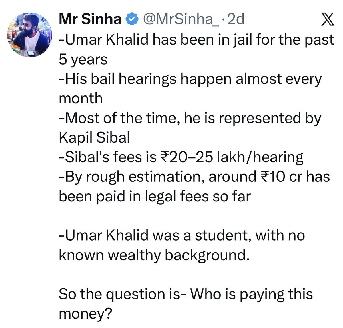 MajorPoonia's tweet image. वकील साहब की फीस कौन दे रहा है 🤔?
जरा सोचिये…कौन कौन इसके पीछे हैं 
#UmarKhalid