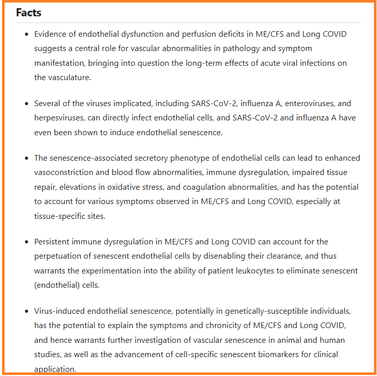 HarrySpoelstra's tweet image. Virus-induced endothelial senescence as a cause and driving factor for ME/CFS and long COVID: mediated by a dysfunctional immune system

🔥Again, EXCELLENT work from @resiapretorius  et. al 💪👇

➡️This review article proposes a combining mechanistic hypothesis for myalgic…