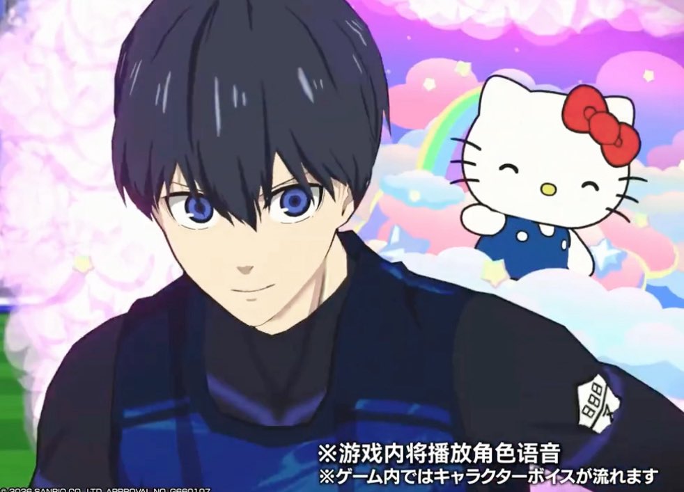 _BlueLockESP's tweet image. 💙⛓️ La imagen de Isagi Yoichi disparando con la Hello Kitty detrás.

Colaboración histórica del Blue Lock Blaze Battle. 🤩