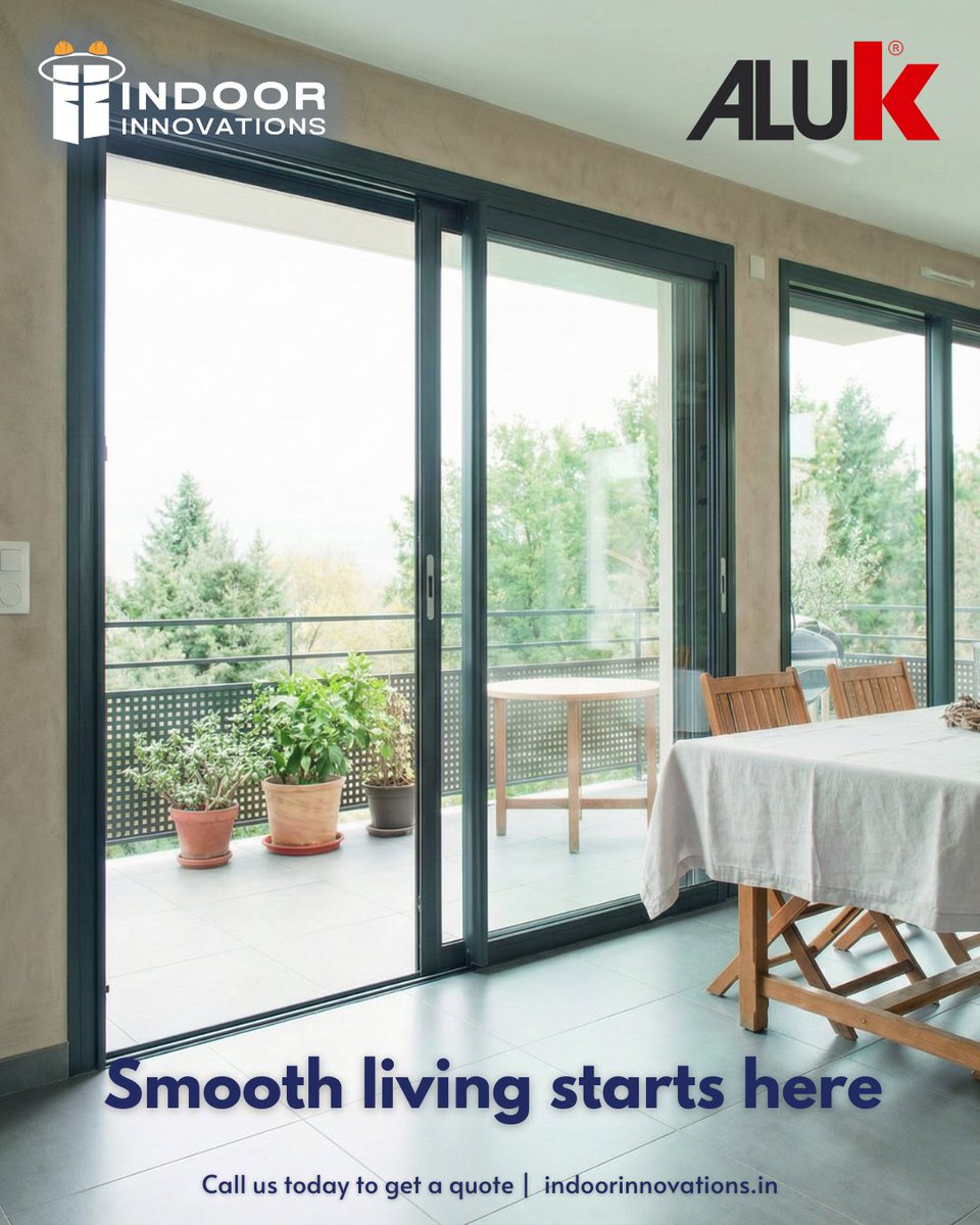 IndoorInnov's tweet image. Designed for everyday spaces.

The SC40 Sliding Door System combines smooth operation, clean aluminium profiles, and a refined modern aesthetic.
Not oversized. Not overdesigned. Just right.

indoorinnovations.in
+91 9811341384 | +91 8802827436
#SC40 #IndoorInnovations