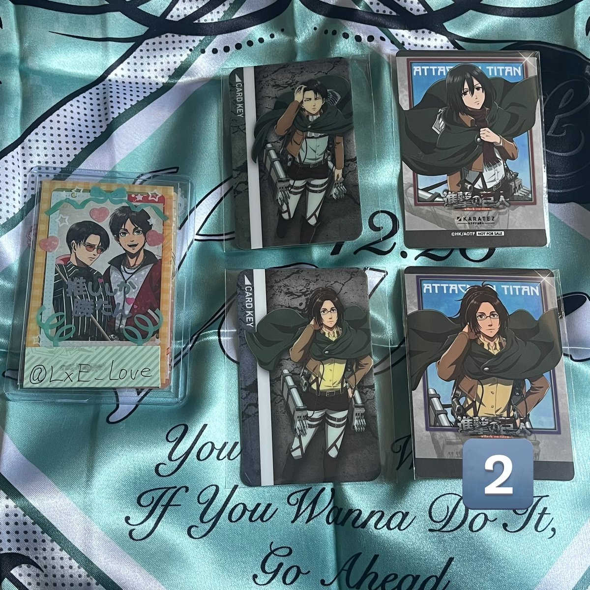 最安値⭐︎ラス1 進撃の巨人 リヴァイ カラ鉄 ルームキー風カード