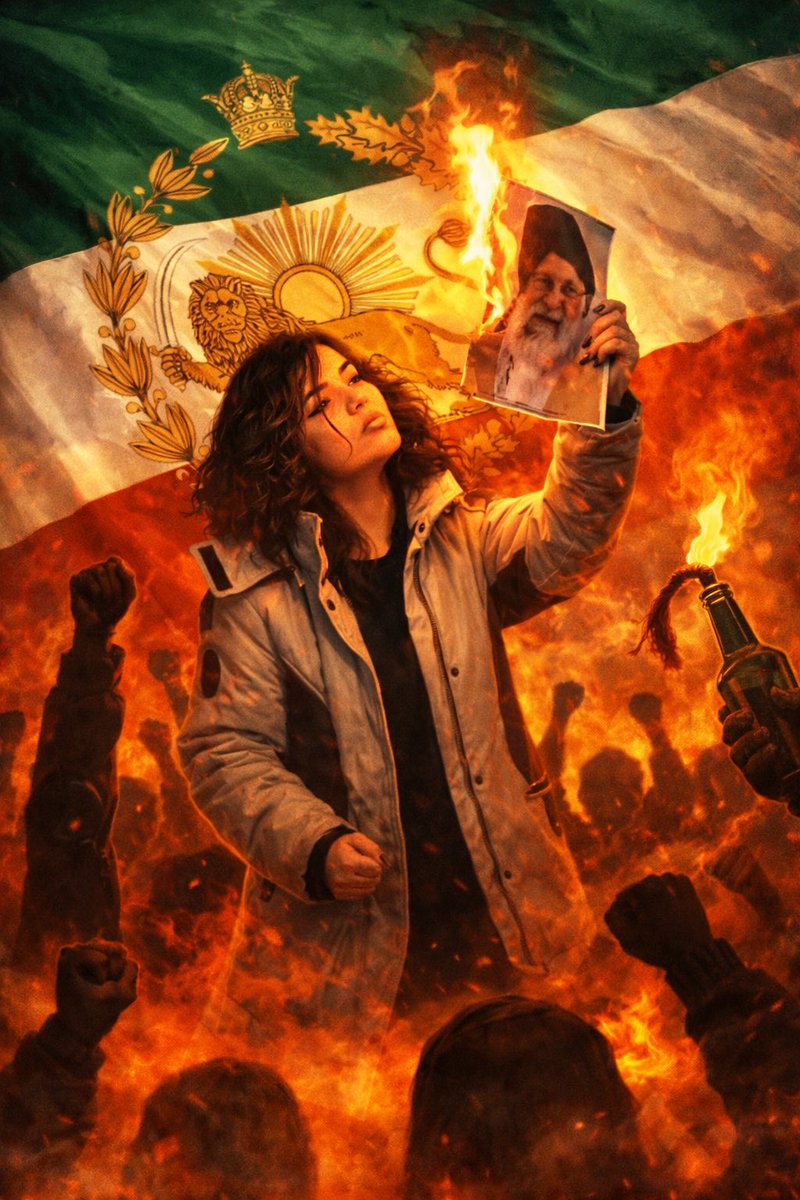 یکی از هزاران تصویر زیبای این روزها… 
پاینده ایران …
#Iran 
#DigitalBlackoutIran