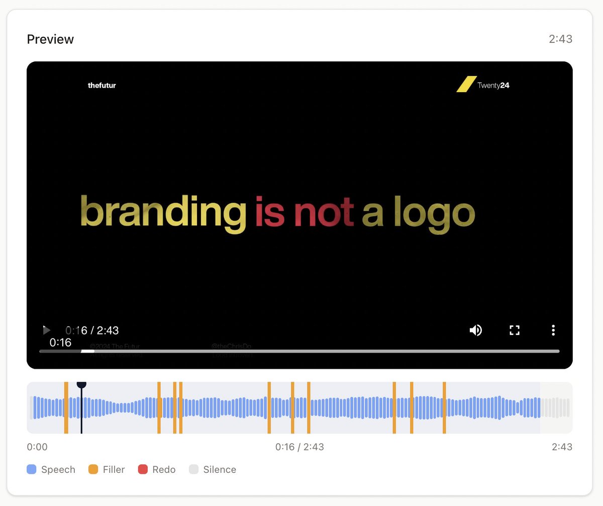 Experimented with a video editing tool that detects filler words, and silences, then cuts them automatically.

Built with VAD, speech-to-text, and simple timeline editing. Surprisingly effective for speeding up rough cuts.