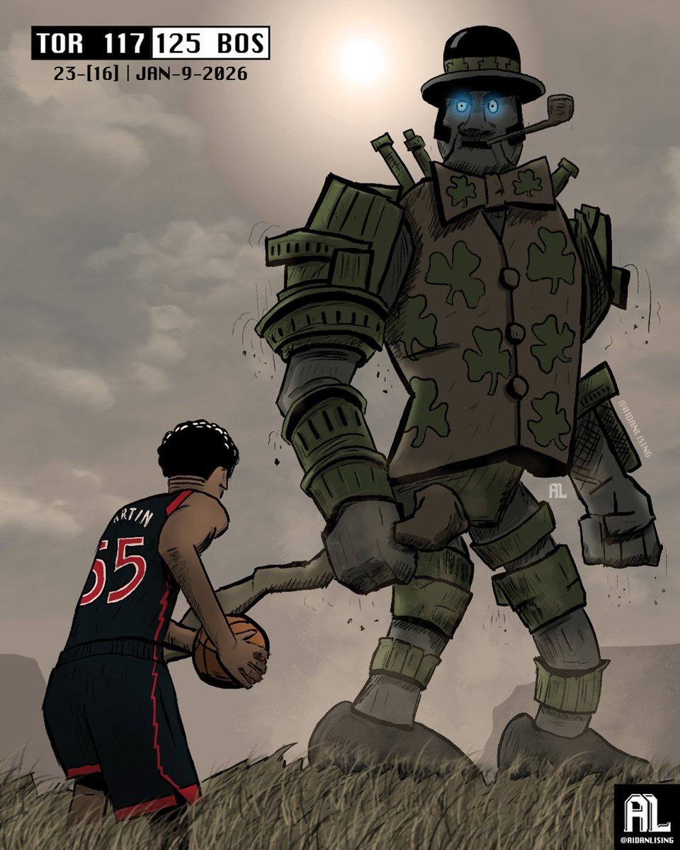 aidanlising's tweet image. A sketch after every Raptors game this season

39/82