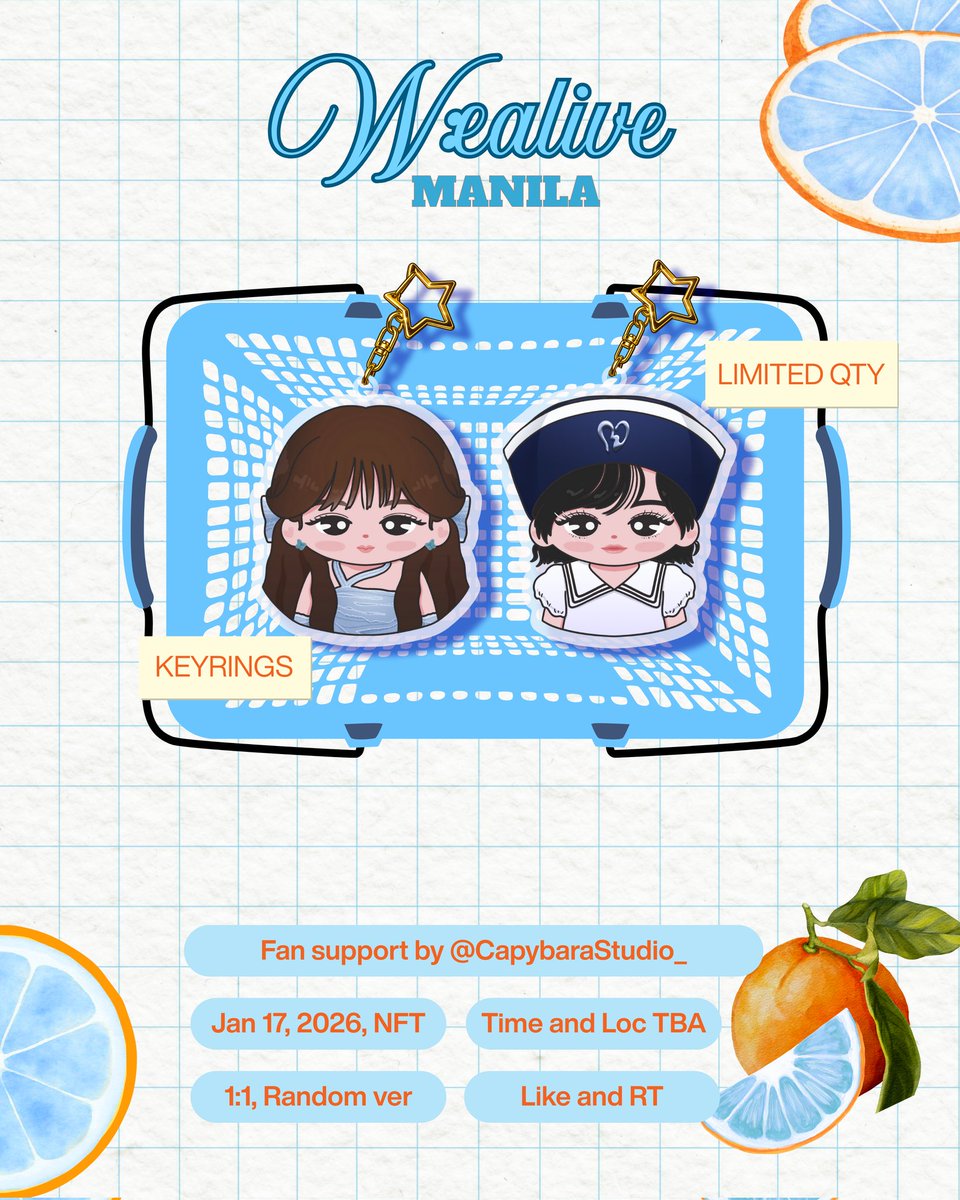 CapybaraStudio_'s tweet image. W:ealive in Manila Freebies
fan support by @CapybaraStudio_ 

Wendy acrylic keyrings

🩵 strictly 1:1 ratio (random)
🩵like, rt to claim (show proof on d-day)
🩵 Following is greatly appreciated

#WENDY_WORLDTOUR_MANILA #WEALIVE_IN_MANILA
#WENDY #웬디 #WEALIVE
#WENDY_WORLDTOUR