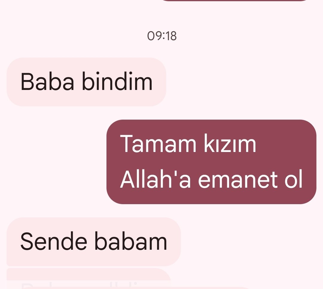 Aldığım en güzel mesaj