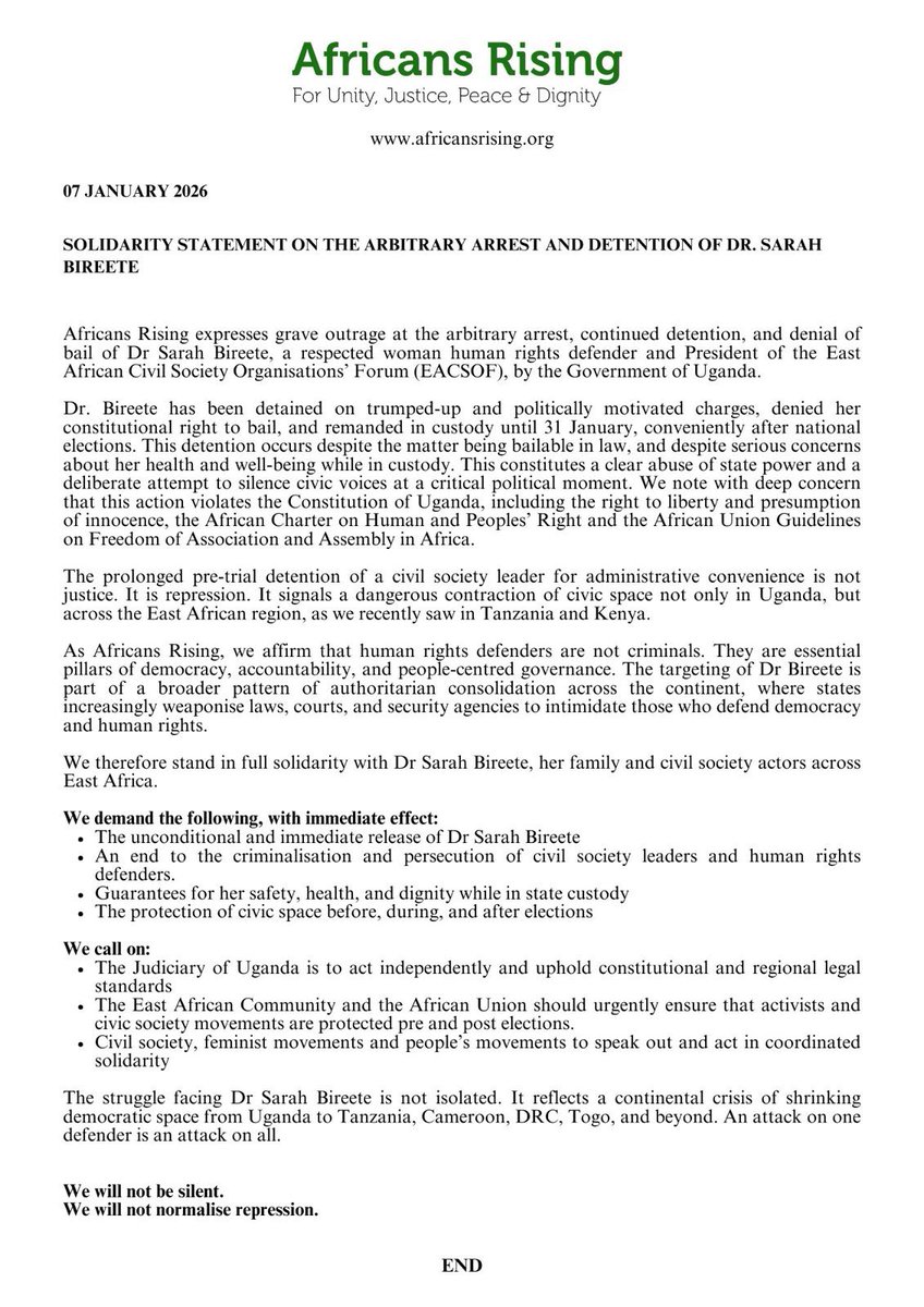 Freedom Movement Uganda tweet media