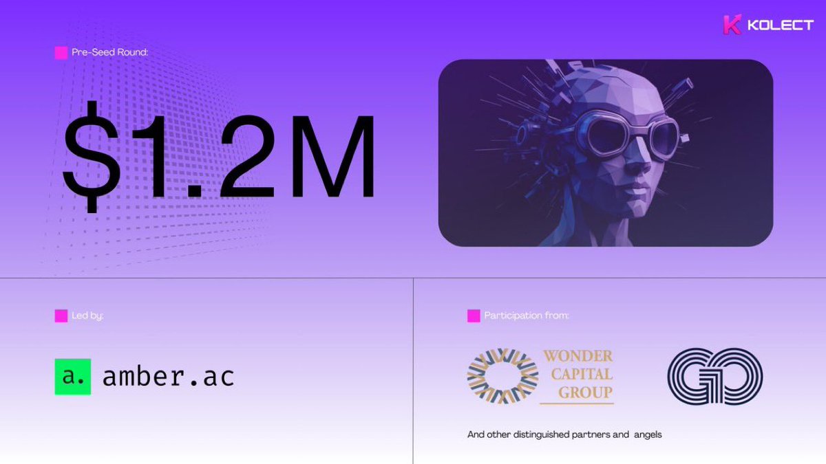 kolect_info's tweet image. We’re excited to share that KOLECT has raised $1.2M in Pre-seed funding, helping us take the next step toward unlocking our full potential.

The next generation of Social Trading is here, turning crypto sentiment from 3000+ KOLs into automated strategies &amp;amp; investable funds.

This…
