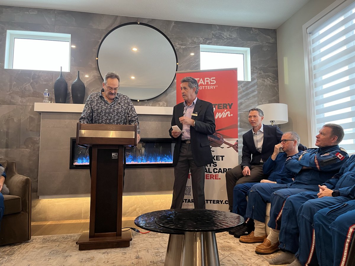 _ConceptHomes's tweet photo. President Rick Hinteregger and Vice-President Dave Hinteregger speaking at today’s STARS Lottery Home Grand Opening. #ConceptHomes #WeAreAllSTARS https://t.co/PEYmZaLDW7