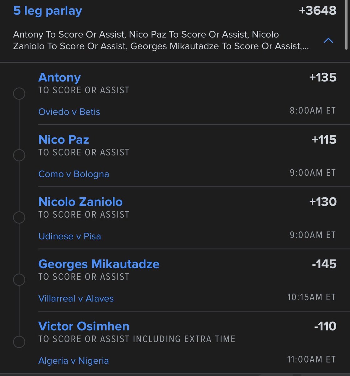 Total90_bets's tweet photo. Morning TSOA lotto ⚽️🎯

+3600 💰

Good luck 🍀 https://t.co/C0i0kRdeJm