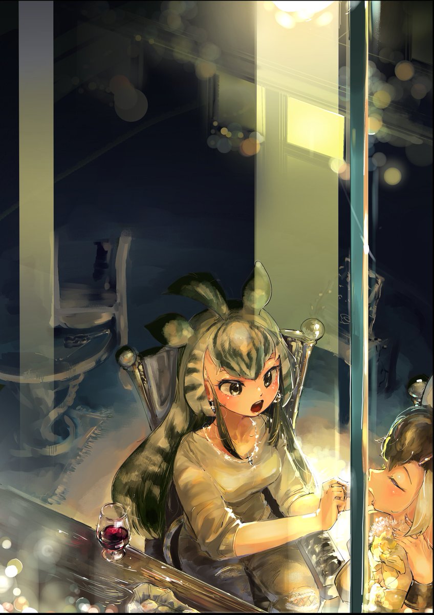 HolidayMaker_co's tweet image. 【告知】
フレチにて、ディストピア外伝を委託販売予定！
ねぎえもん（@Negiemonn ）さんの縄張り「N17」に置かせていただきます！

さらにフレチ＆午年を記念し、イラストも描かせていただきました！チャプ×ウサコの頒布品コラボです！フレチのけものみちはこれを目印に！
＃フレチ　＃けものフレンズ