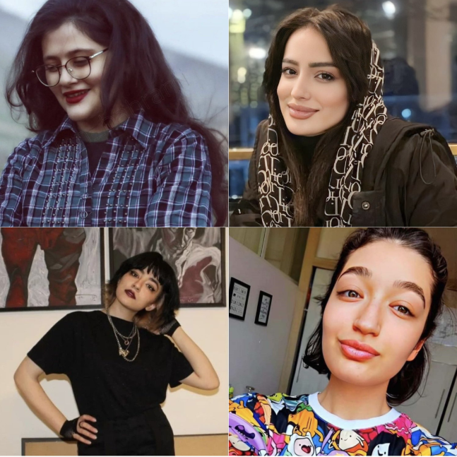 Estas jóvenes y valientes mujeres impulsaron el levantamiento de 2022 en Irán 
El día de hoy se basa en su valentía y sacrificio.  
Esperamos que estén mirando hacia abajo, orgullosas de lo lejos que sus compatriotas, reclamando libertad, están llegando. 
Ojalá estuvieran aquí