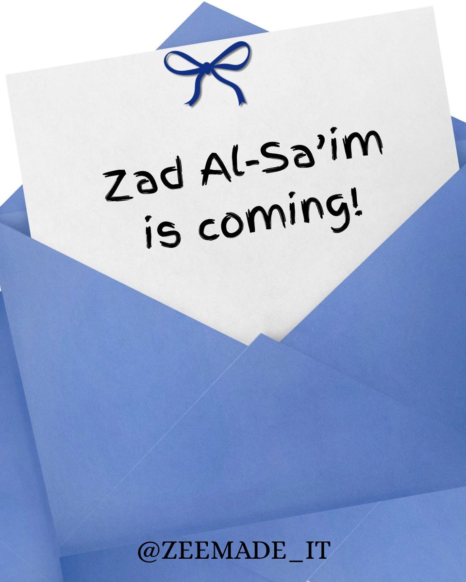 Zad Al-Sa’im is coming, Habibty.🤩 🎉 

Can you guess what it is? Curious to know what’s it all about? 

Drop your thoughts in the comments, like , share and follow for updates.

You might be lucky enough to win a khimar if you guess right.😉

I take God beg you, help me Repost