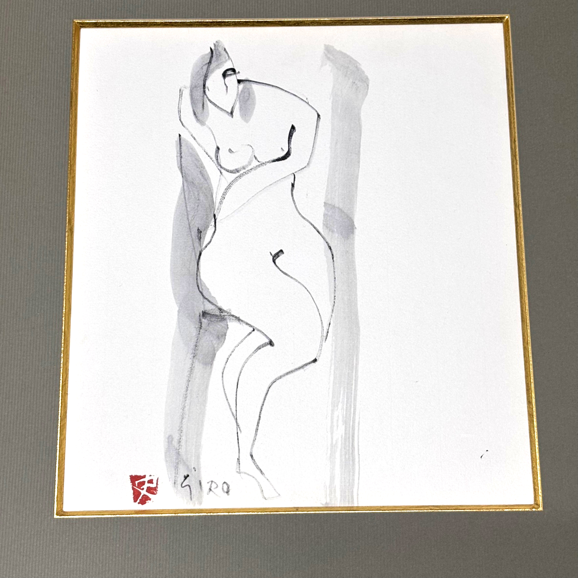 辻村史郎　裸婦　色紙 辻村史郎 裸婦 色紙 辻村史郎 裸婦 色紙 辻村史郎 裸婦 色紙 辻村史郎