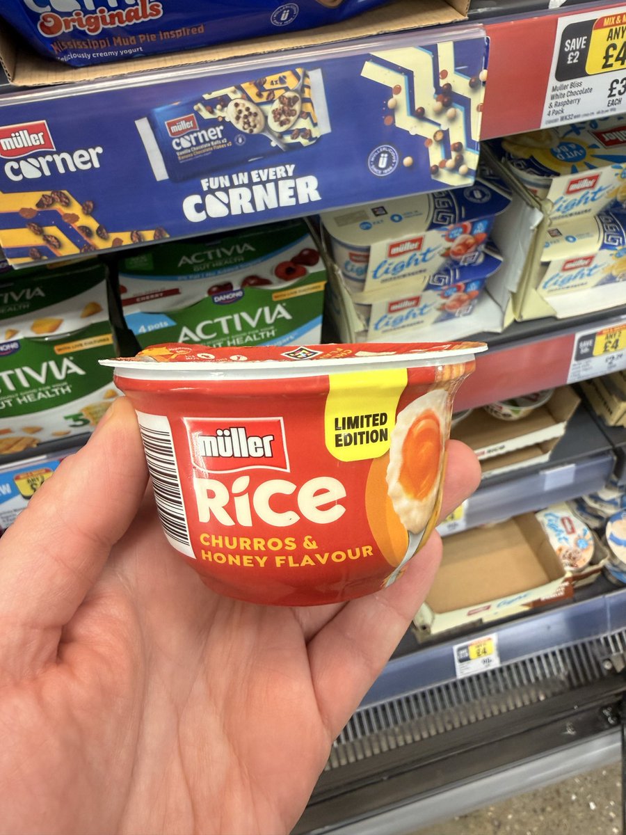 All_Things_New_'s tweet image. Churros &amp;amp; Honey Müller Rice! 🍯 At Iceland @MullerUK_Ire #mullerrice #churros #honey #wellthisisnew