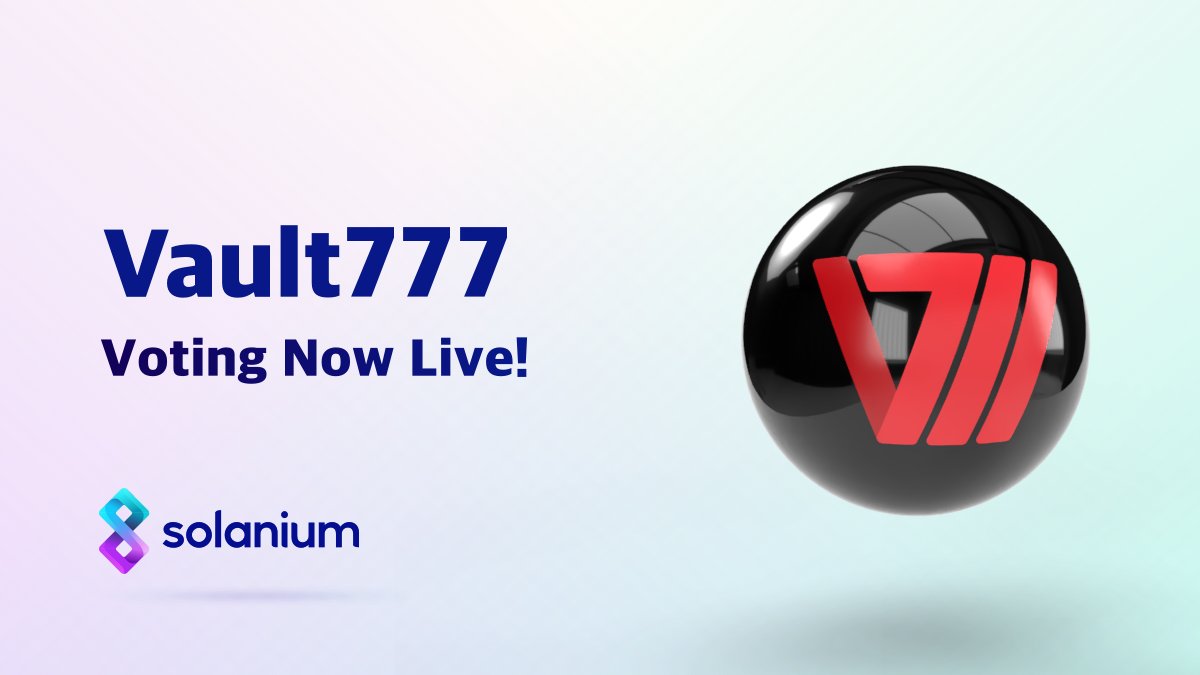 BabaTUNDE2511's tweet image. Big news! 🚨 @Vault777Casino's community vote is live on @solanium_io! 🔥 Get early access to their on-chain Arbitrum casino pre-TGE. On-chain gaming just leveled up! Vote now for a chance to join the revolution!