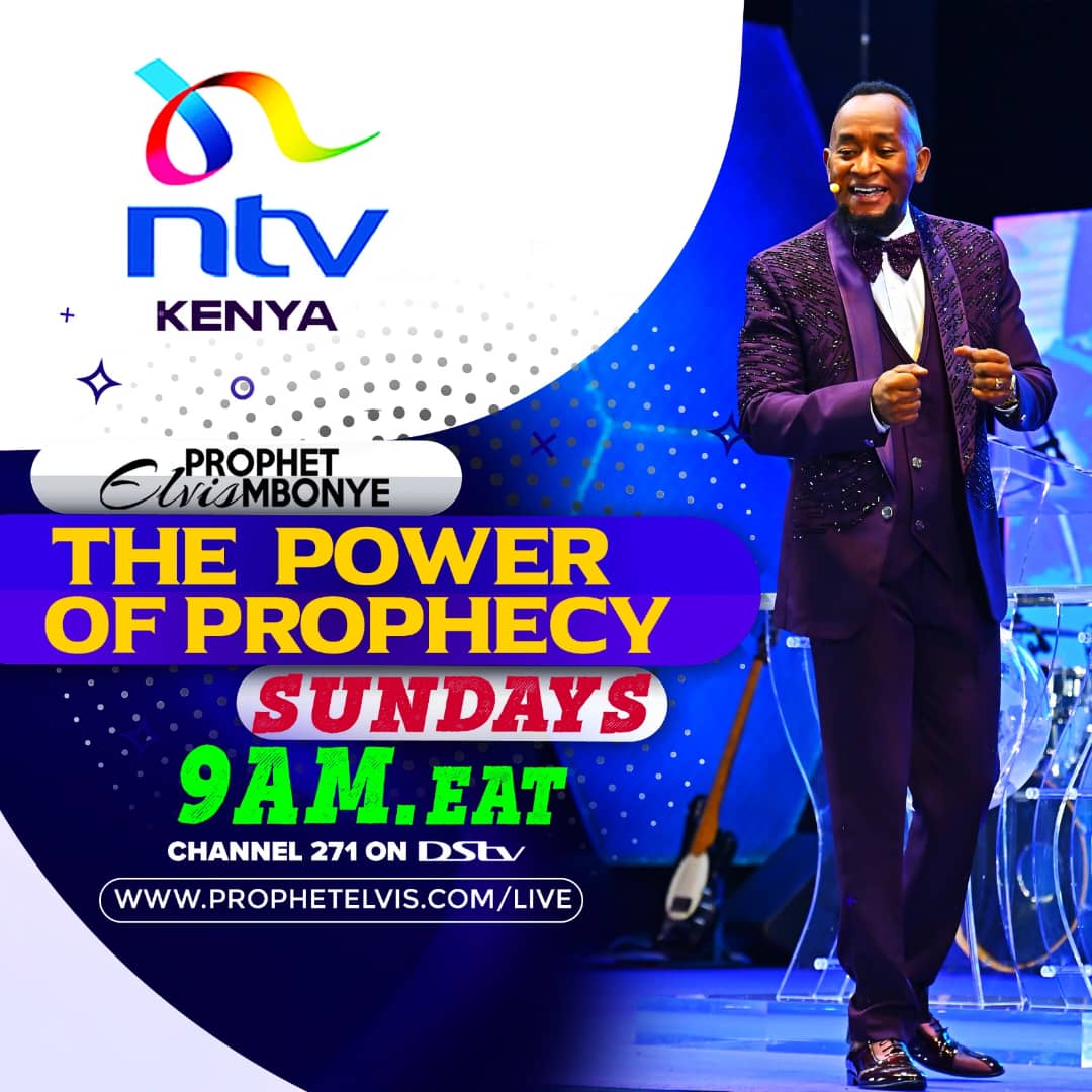 ntvkenya's tweet image. Tune in to NTV Kenya this Sunday at 9:00 A.M. for a captivating episode of "The Power of Prophecy" by Prophet Elvis Mbonye. 

#ProphetElvisMbonye