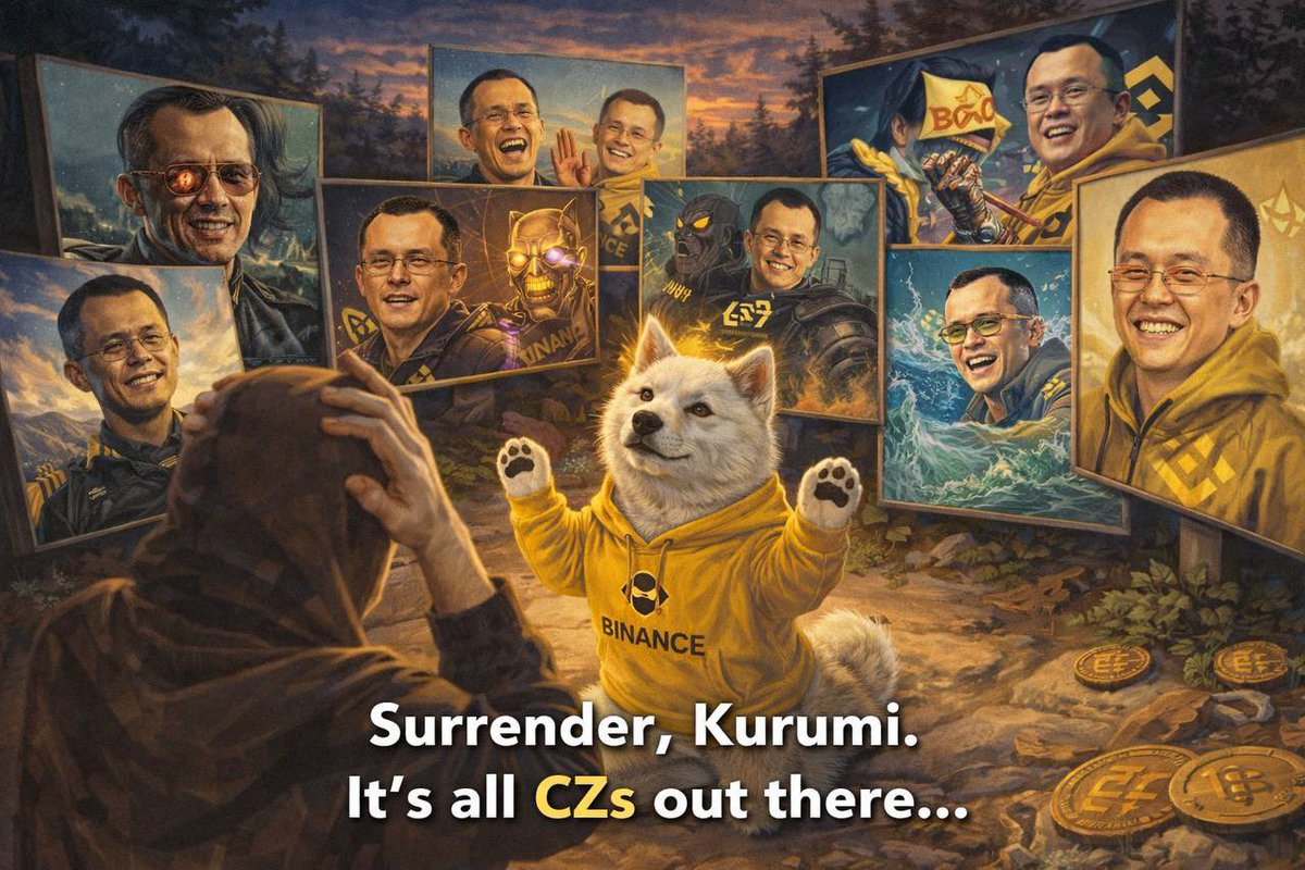 cz_binance 外面都是大表哥，投降吧🏳️库入米！