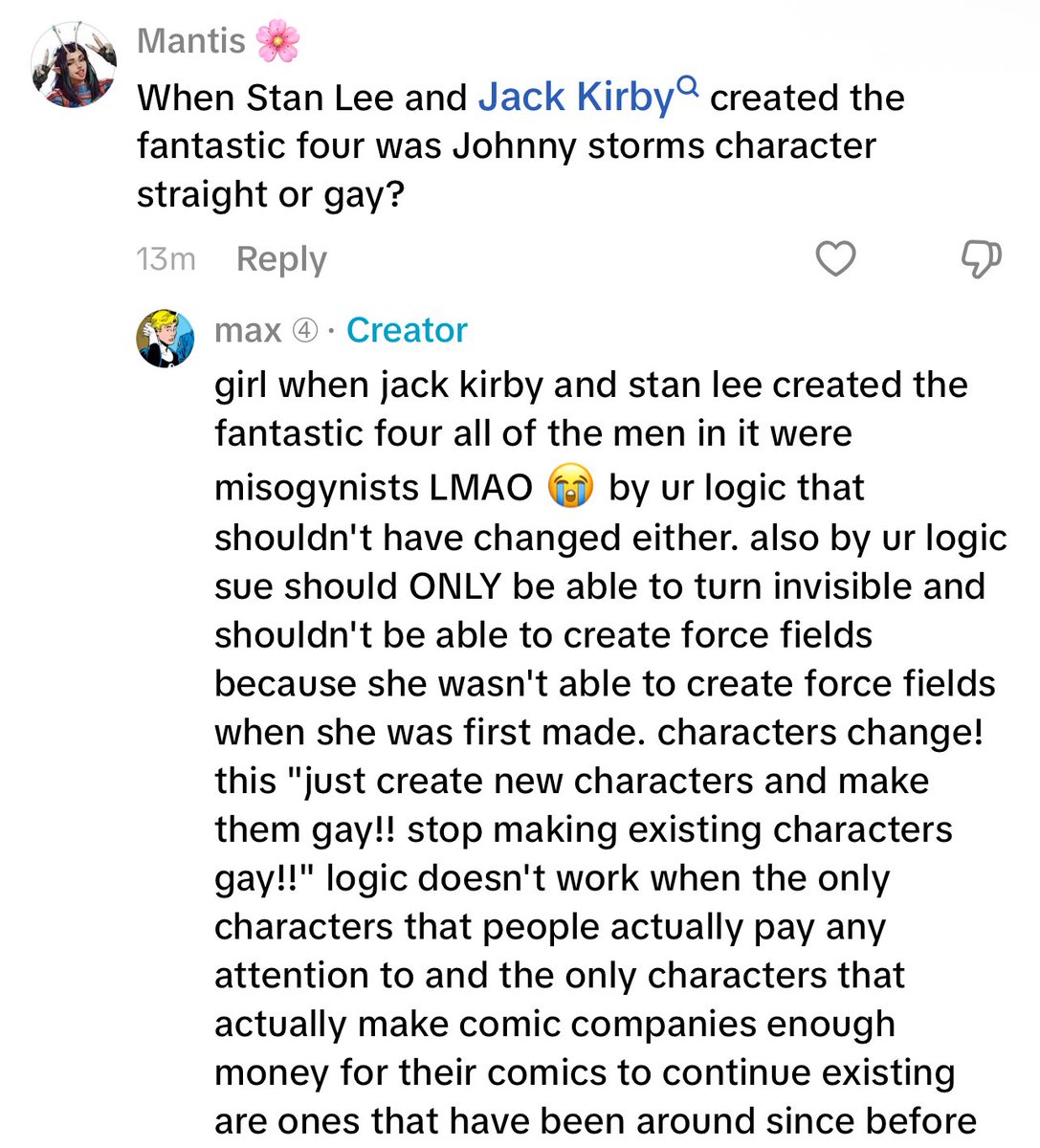 flameonf4's tweet photo. ugh i hate tiktokers but i love arguing with them LOL https://t.co/aF11KpL0eF