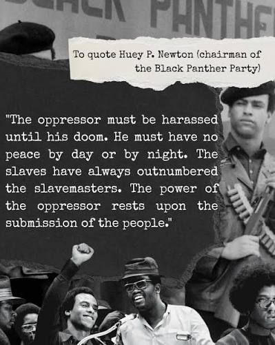 zerconil's tweet image. Reminded in these times of the great words of Comrade Huey Newton