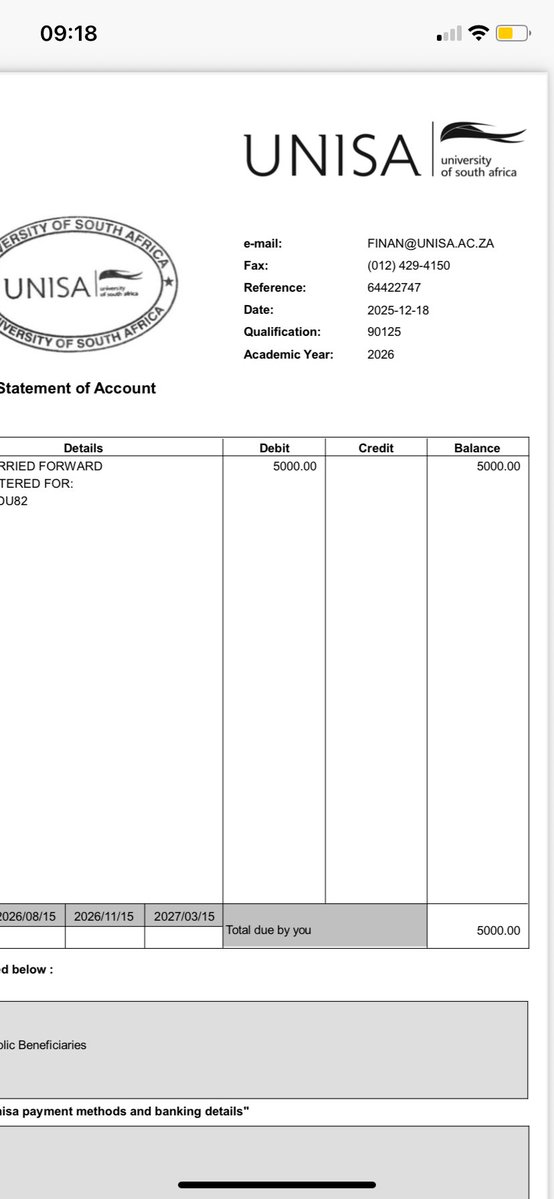 Sizi_phiwe's tweet image. Hey Guys!! I am a UNISA honors student (just submitted my final research proposal) i am kindly asking to please assist me pay my outstanding fee so i can be able to see my results which will be released very soon🙌🏽🙏🏽 anything that you can even if it’s R10. Thank you 

Bank name:…