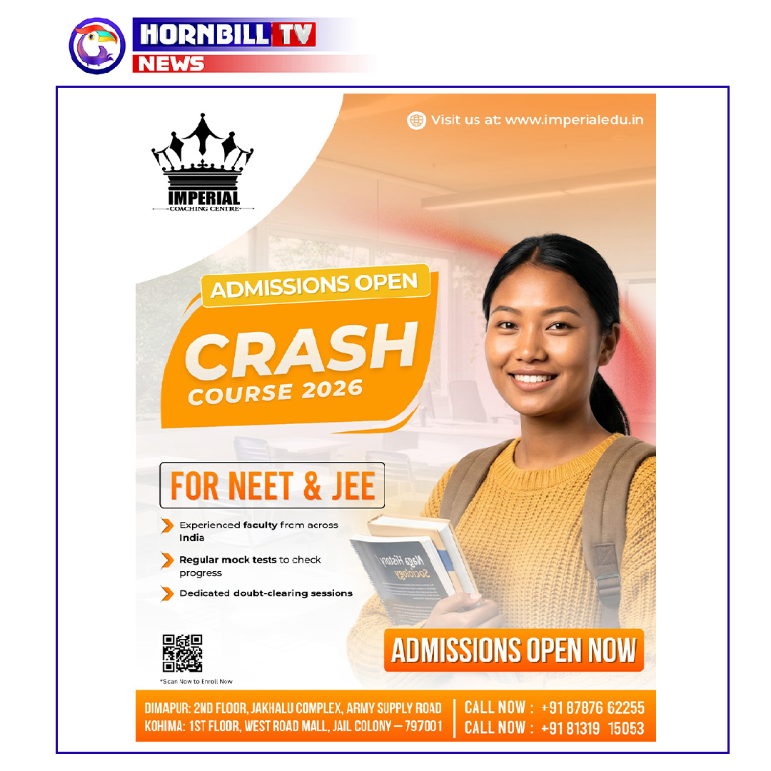 hornbilltv's tweet image. Admission Open For Imperial Coaching Centre - Crash Course 2026

#coachingcentre #kohima #dimapur #imperialcentre