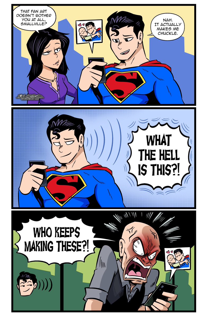 4BrandonJS4's tweet image. Superman and Lex react to their yaoi.