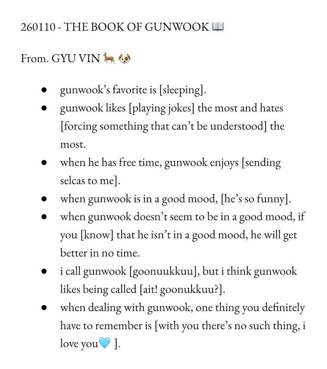 260110 - THE BOOK OF GUNWOOK 🐻📖

From. GYU VIN 🦌🐶