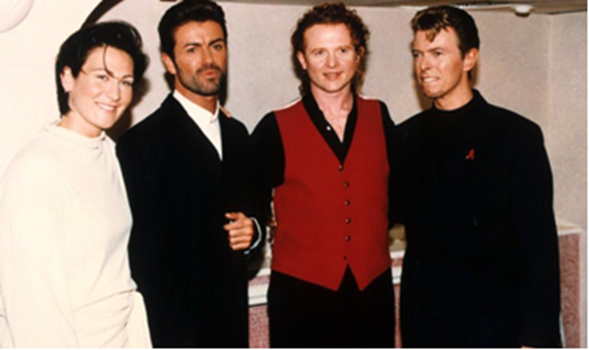 Today we remember <a href="/DavidBowieReal/">David Bowie Official</a>  who passed away in 2016.
He worked with <a href="/GeorgeMichael/">George Michael</a>  a number of times; notably the Concert for Hope and The Freddie Mercury Tribute

#georgemichael
#lovelies4life 💘
#charityinmemoryofgeorgemichael
#lovelieshelp