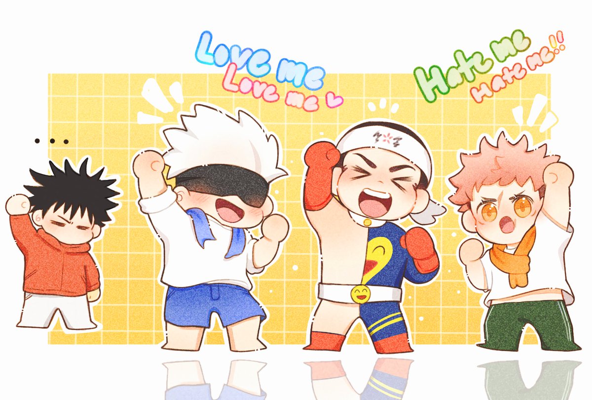 tp_isme's tweet image. Idk but- I just feel like Gojo would love this kind of silly moment 🥹