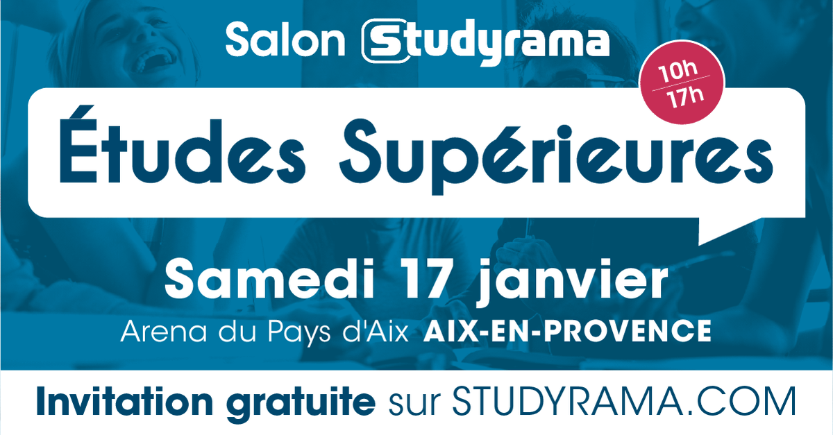 Prepas_UPS's tweet photo. 🗓️L'UPS sera au salon @studyrama d'Aix-en-Provence le samedi 17 janvier !

💡Nous y répondrons à toutes vos questions sur les #CPGE scientifiques, comment y accéder et que faire après cette formation de haut niveau et gratuite !

⏺️https://t.co/Z0RnWBBfSo

@s_grandesecoles https://t.co/lr4TSCBsX4