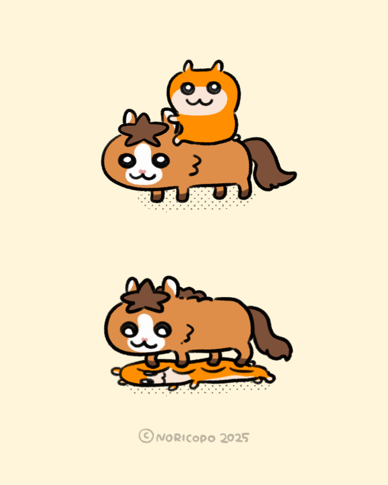 ﾑｷﾞｭ #ポニハムちゃん